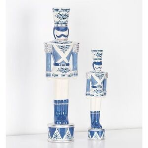 Southern Living for Dillard’s Blue and White Nutcracker Figurine Set of 2